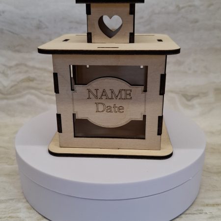 Personalised Rabbit Wooden Memorial Lantern – Engraved Pet Bereavement Keepsake