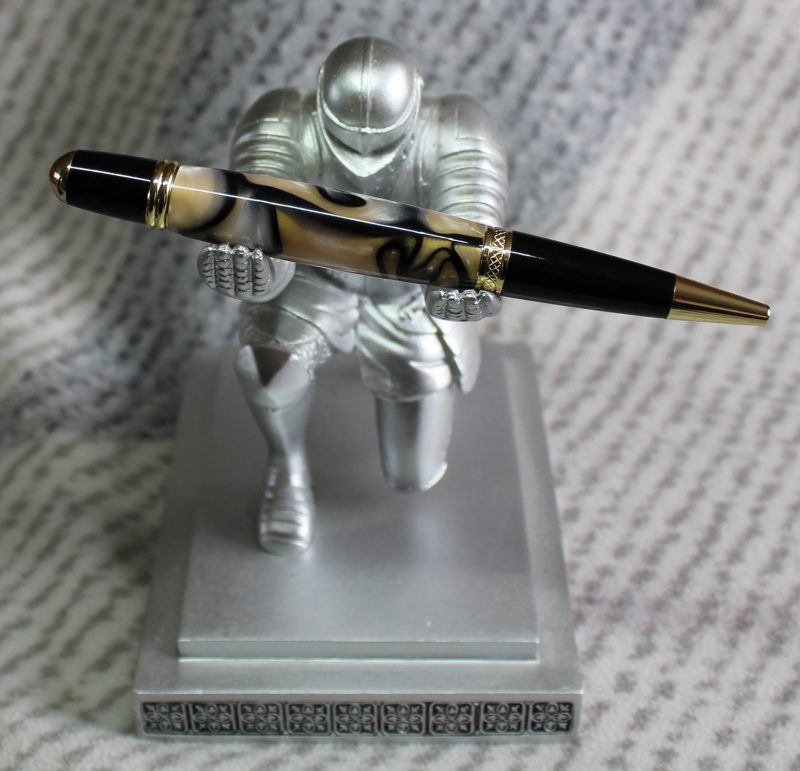 Sierra ballpoint pen made white and black acrylic