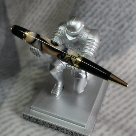Sierra ballpoint pen made white and black acrylic