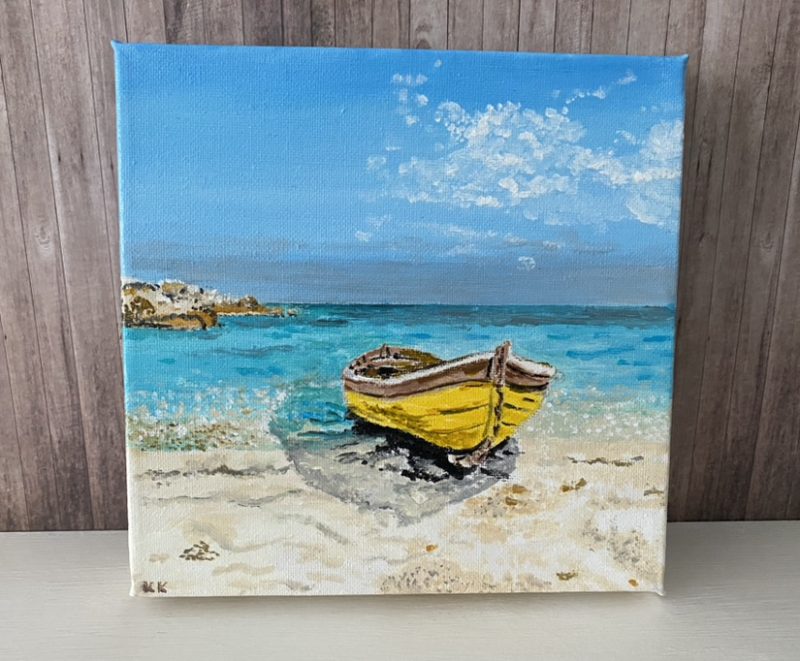Original painting - Coastal beach canvas