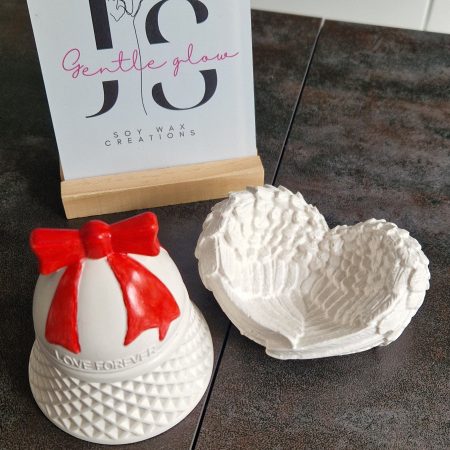 Candle holder and wings. Home decoration varnish Handmade beutyfull gift set for any occasion