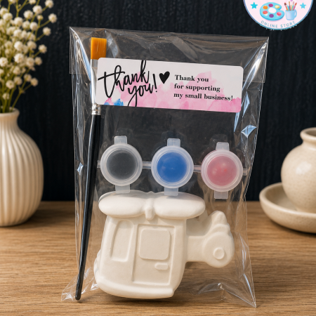 Paint Your Own Plaster Figurine Kit Set | Kids DIY Painting Activity | Vehicle Craft Bundle | Party Favors