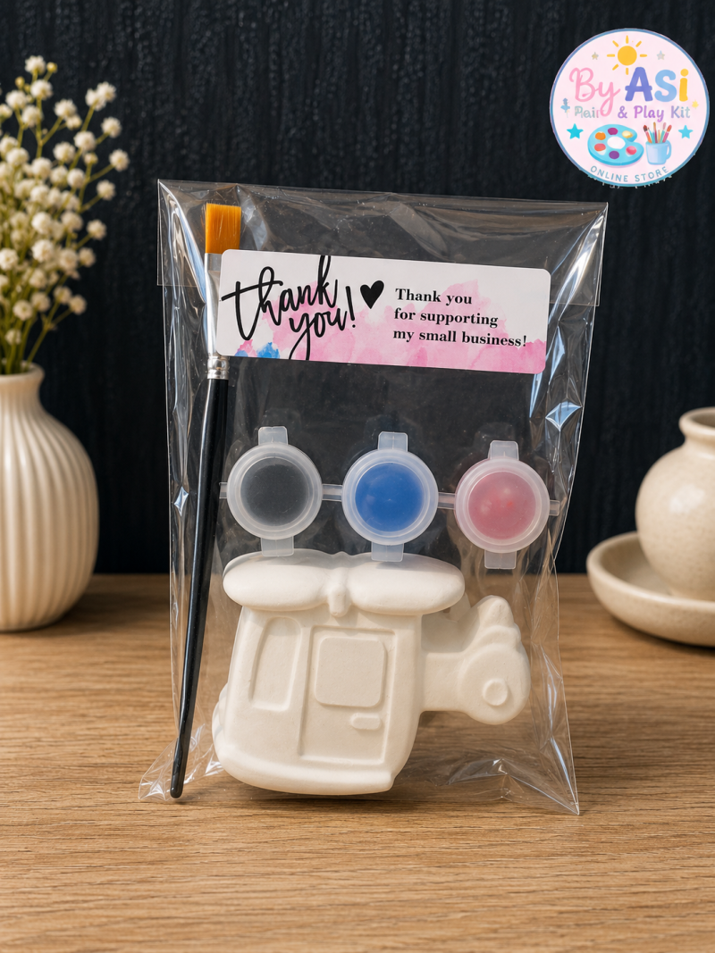 Paint Your Own Plaster Figurine Kit Set | Kids DIY Painting Activity | Vehicle Craft Bundle | Party Favors
