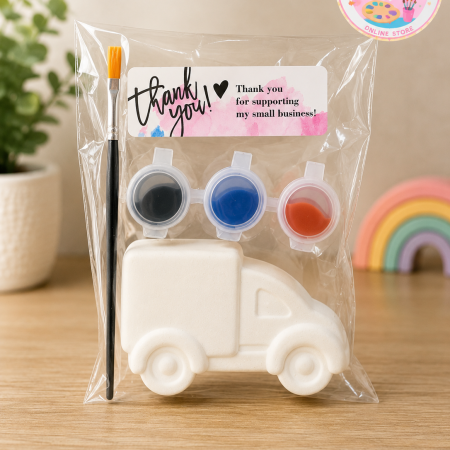 Paint Your Own Plaster Figurine Kit Set | Kids DIY Painting Activity | Vehicle Craft Bundle | Party Favors