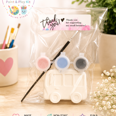 Paint Your Own Plaster Figurine Kit Set | Kids DIY Painting Activity | Vehicle Craft Bundle | Party Favors