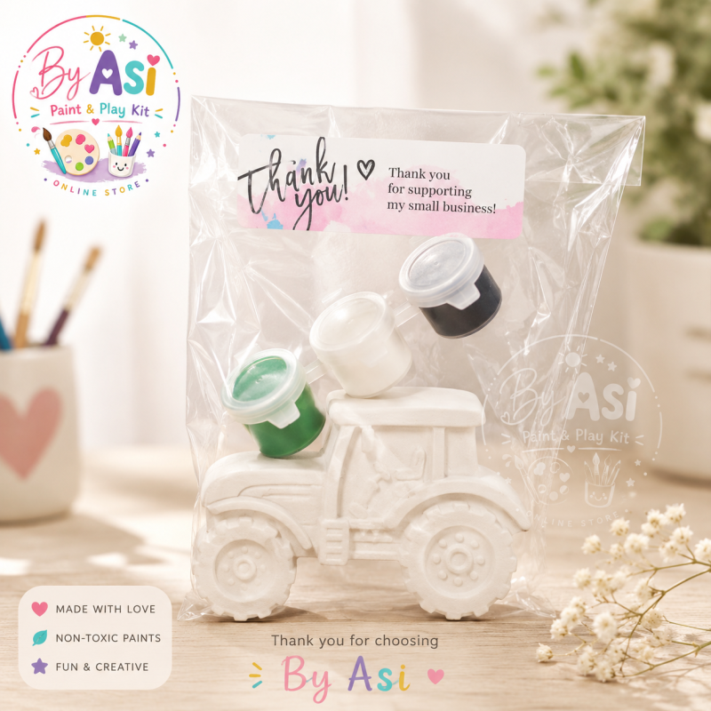 Paint Your Own Plaster Figurine Kit Set | Kids DIY Painting Activity | Vehicle Craft Bundle | Party Favors