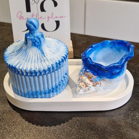 Bathroom decorative set made from quality gypsum, handcrafted
