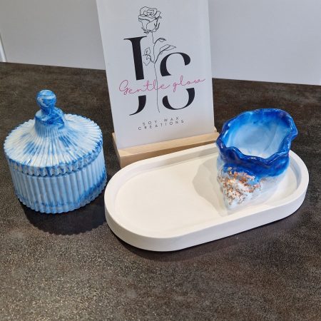 Bathroom decorative set made from quality gypsum, handcrafted
