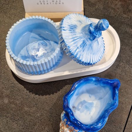 Bathroom decorative set made from quality gypsum, handcrafted
