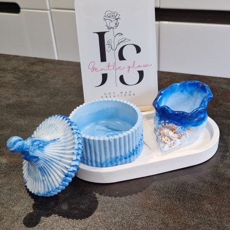 Bathroom decorative set made from quality gypsum, handcrafted