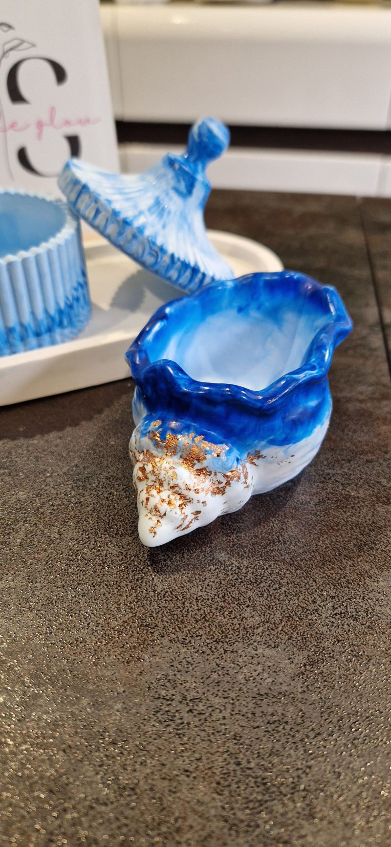 Bathroom decorative set made from quality gypsum, handcrafted