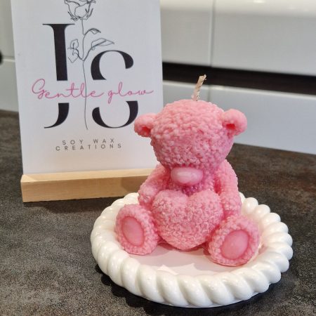 Scented soy candle Teddy Gift set