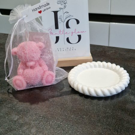 Scented soy candle Teddy Gift set