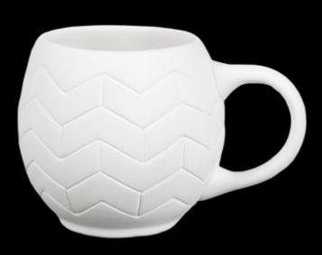 Ceramic painting – Chevron mug