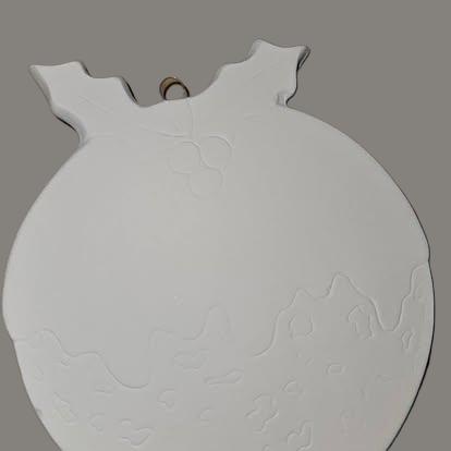 Ceramic painting – Christmas pudding hanger