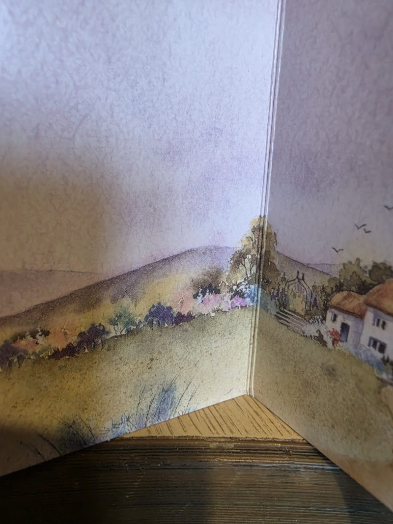 Handmade pink, lilac & gold floral Card with Butterflies