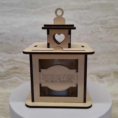 Personalised Guinea Pig Wooden Memorial Lantern – Engraved Pet Bereavement Keepsake