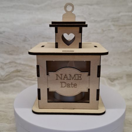 Personalised Guinea Pig Wooden Memorial Lantern – Engraved Pet Bereavement Keepsake