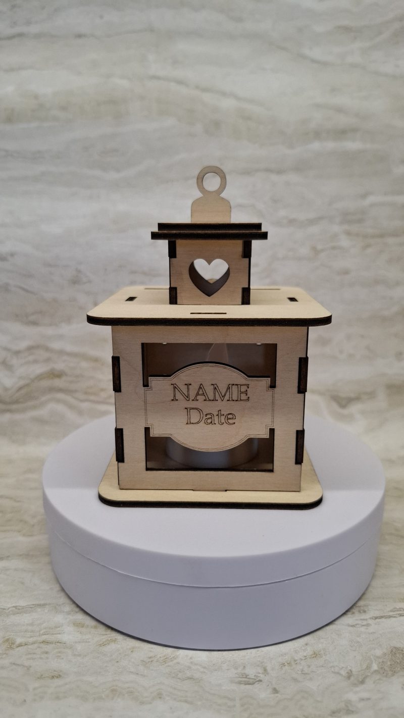 Personalised Guinea Pig Wooden Memorial Lantern – Engraved Pet Bereavement Keepsake