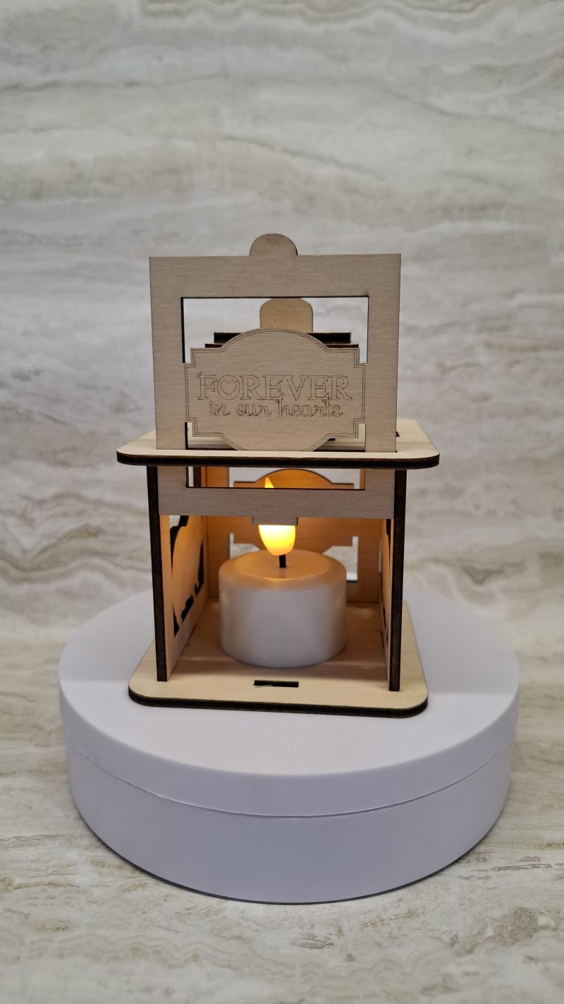 Personalised Guinea Pig Wooden Memorial Lantern – Engraved Pet Bereavement Keepsake