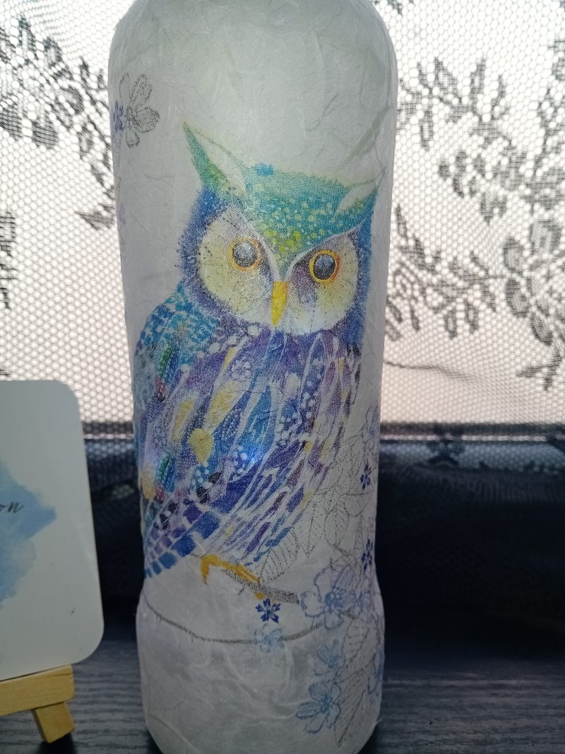 Light bottle - owl