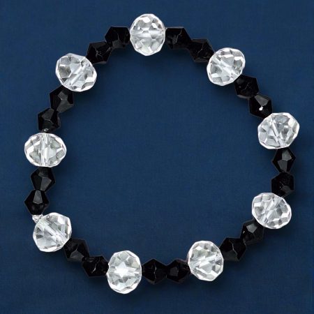 Stretch glass/crystal bracelets in various colours
