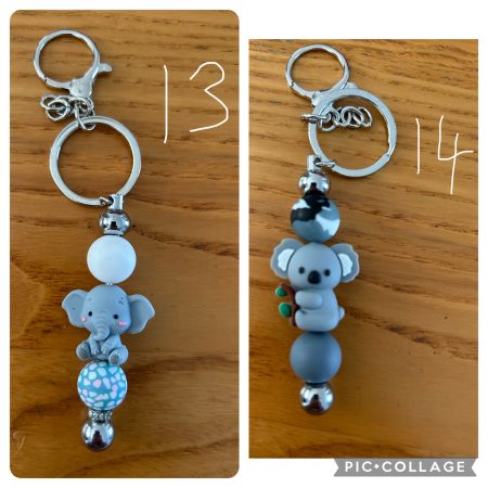 Handmade animal keychains