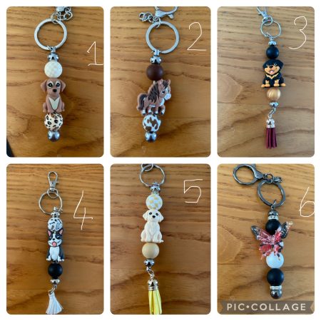 Handmade animal keychains