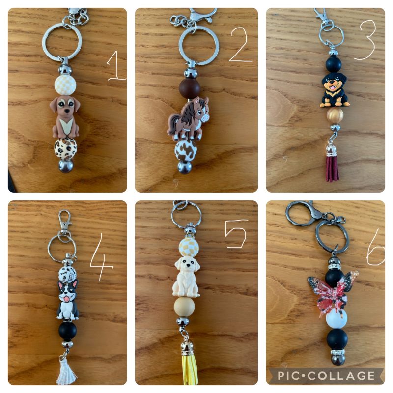 Handmade animal keychains