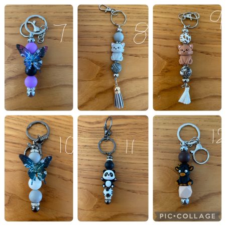 Handmade animal keychains