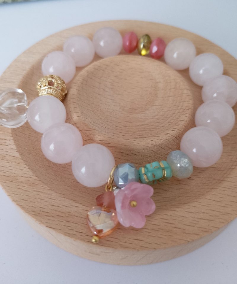Blushing Rose Quartz 16cm Bracelet