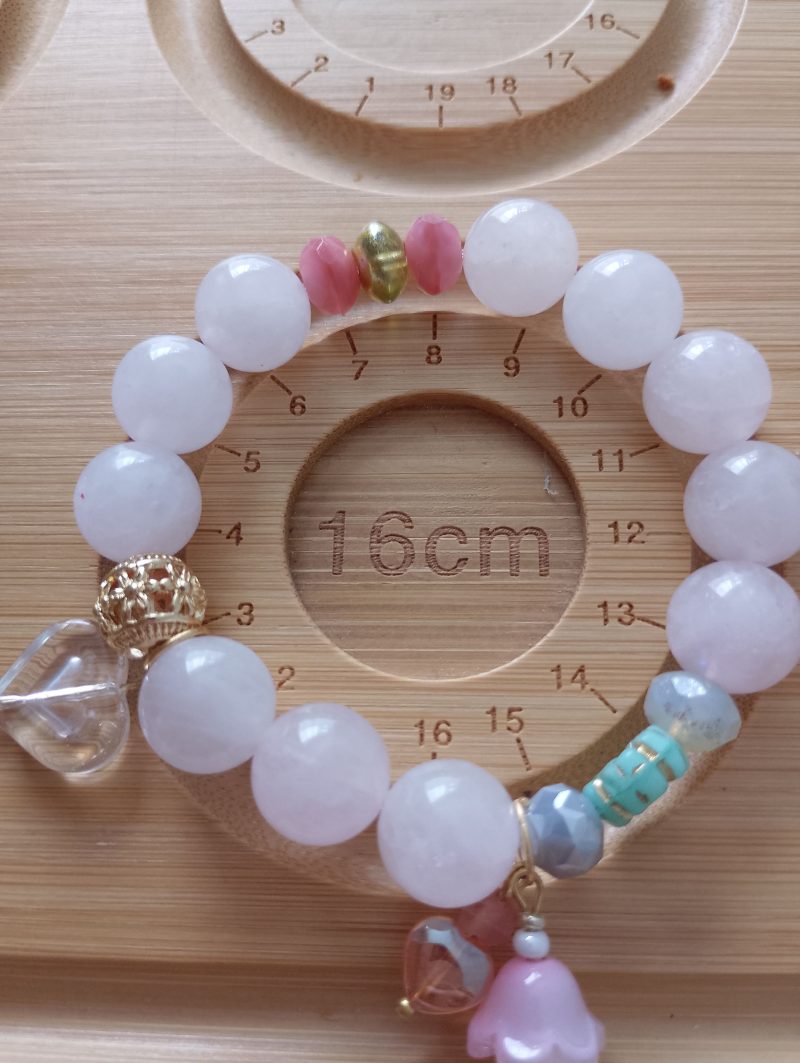 Blushing Rose Quartz 16cm Bracelet
