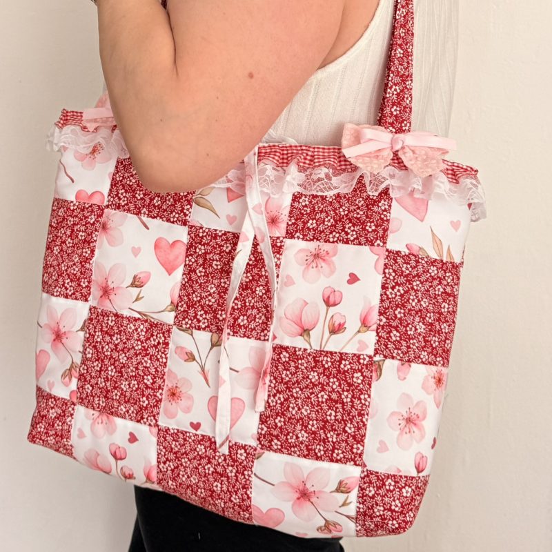 Nice floral tote bag