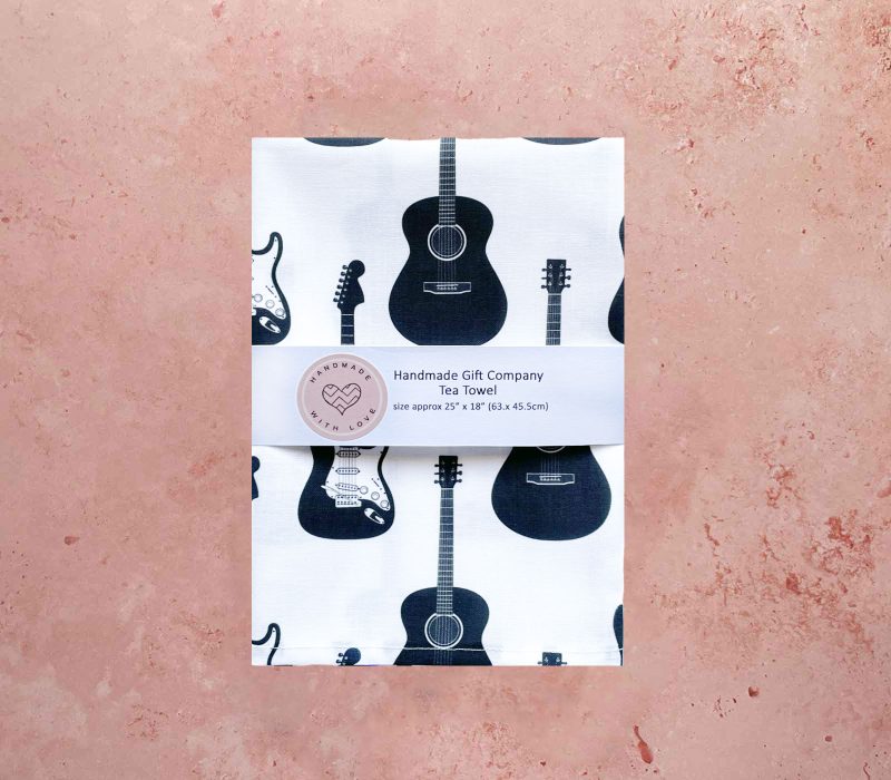 Guitar Design Tea Towel