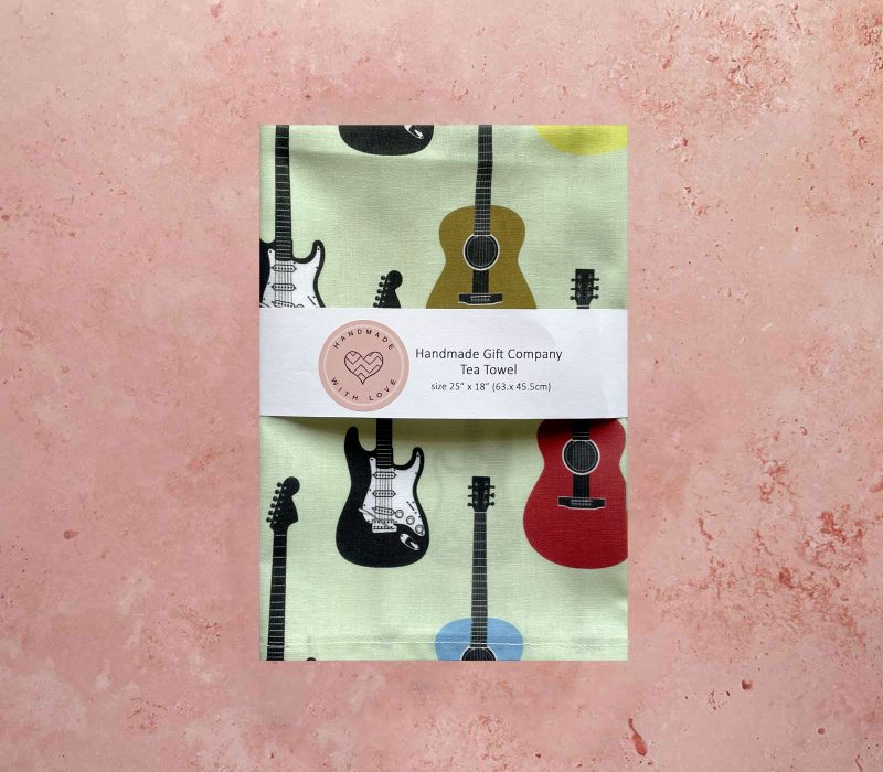 Guitar Design Tea Towel
