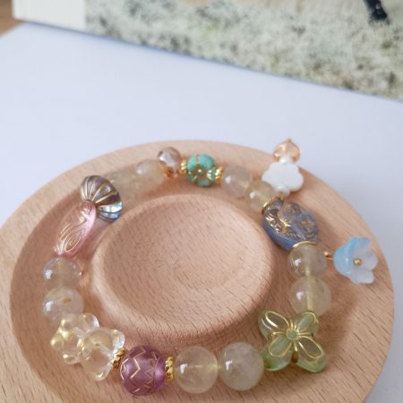 Golden Rutilated Quartz 16cm Bracelet
