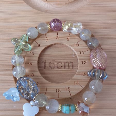 Golden Rutilated Quartz 16cm Bracelet