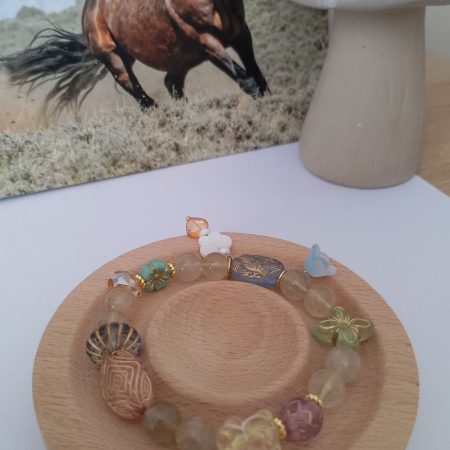 Golden Rutilated Quartz 16cm Bracelet
