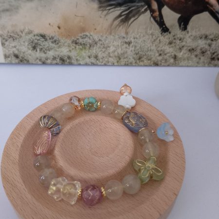 Golden Rutilated Quartz 16cm Bracelet