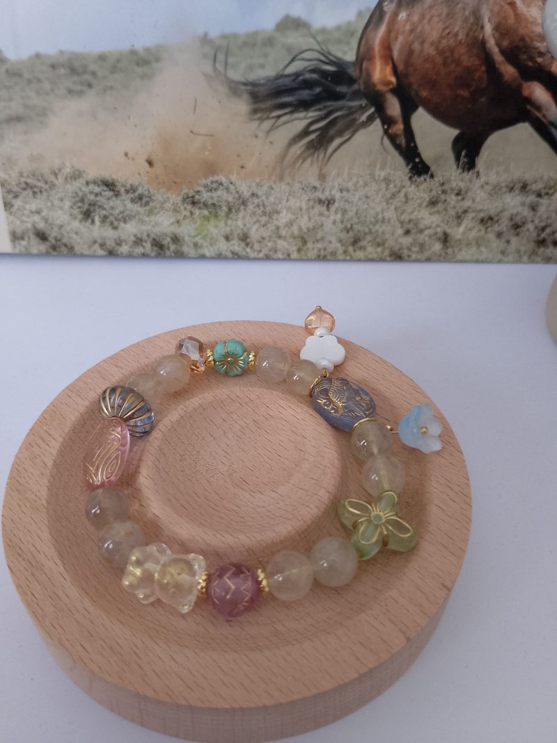 Golden Rutilated Quartz 16cm Bracelet