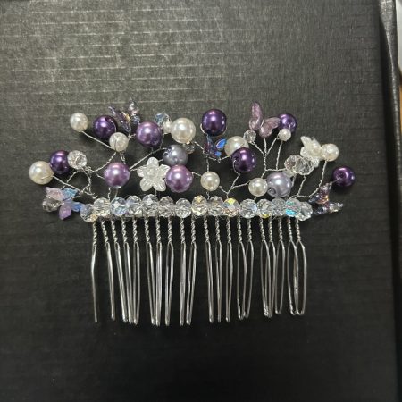 Gorgeous handmade beaded hair comb