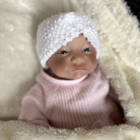 Hand Knitted Headband for Baby 0-3 Months, 3 colours available