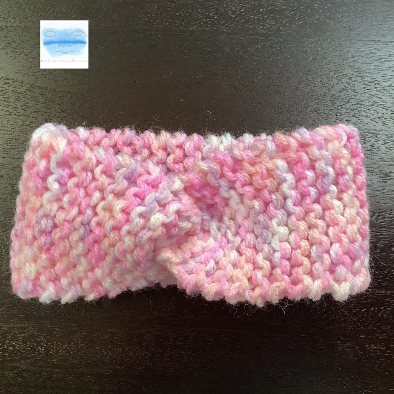 Hand Knitted Headband for Baby 0-3 Months, 3 colours available