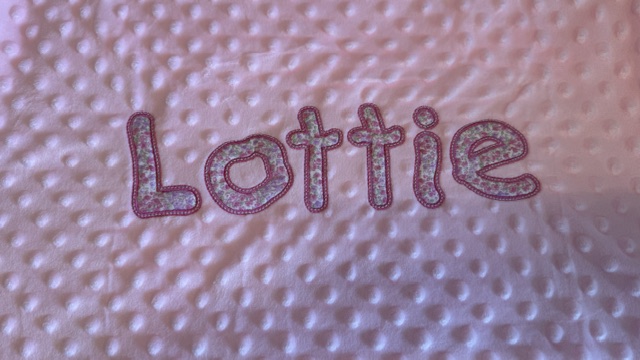 personalised baby girl blanket