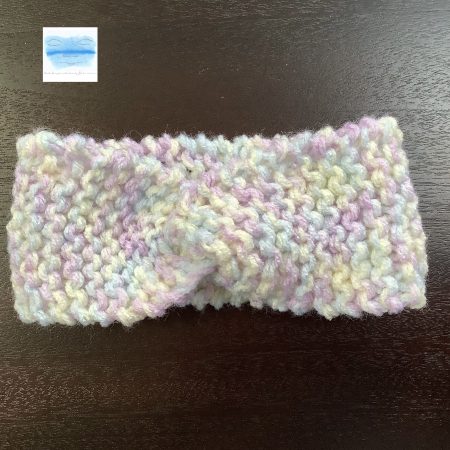 Hand Knitted Headband for Baby 0-3 Months, 3 colours available