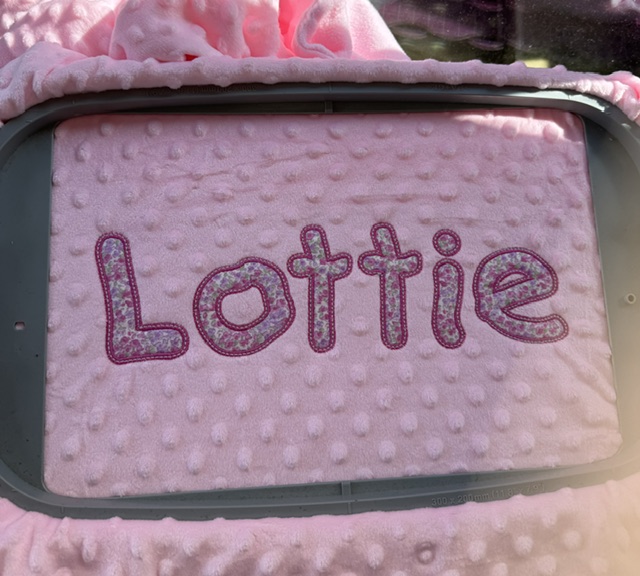 personalised baby girl blanket