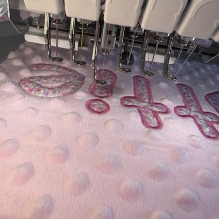 personalised baby girl blanket