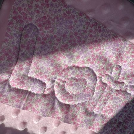 personalised baby girl blanket