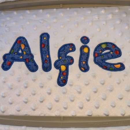 Baby boy personalised blanket