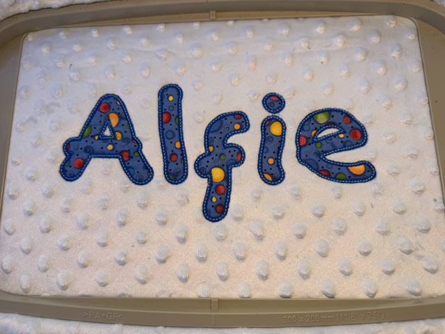 Baby boy personalised blanket